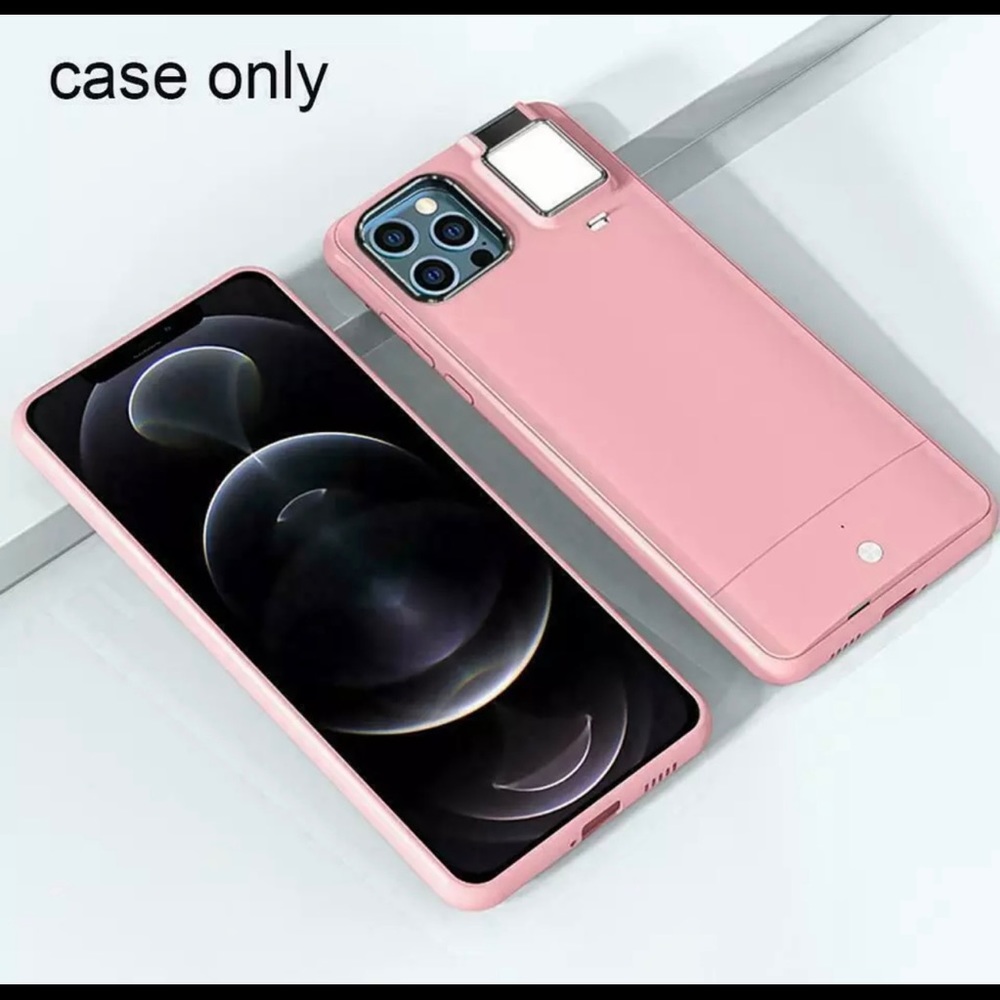 Selfie ring light Pink IPhone 12 Pro Max Case